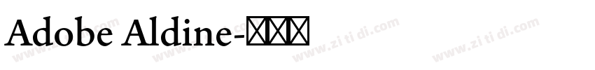 Adobe Aldine字体转换